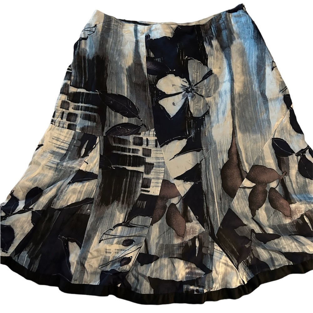 Chico’s Patterned Flared Skirt